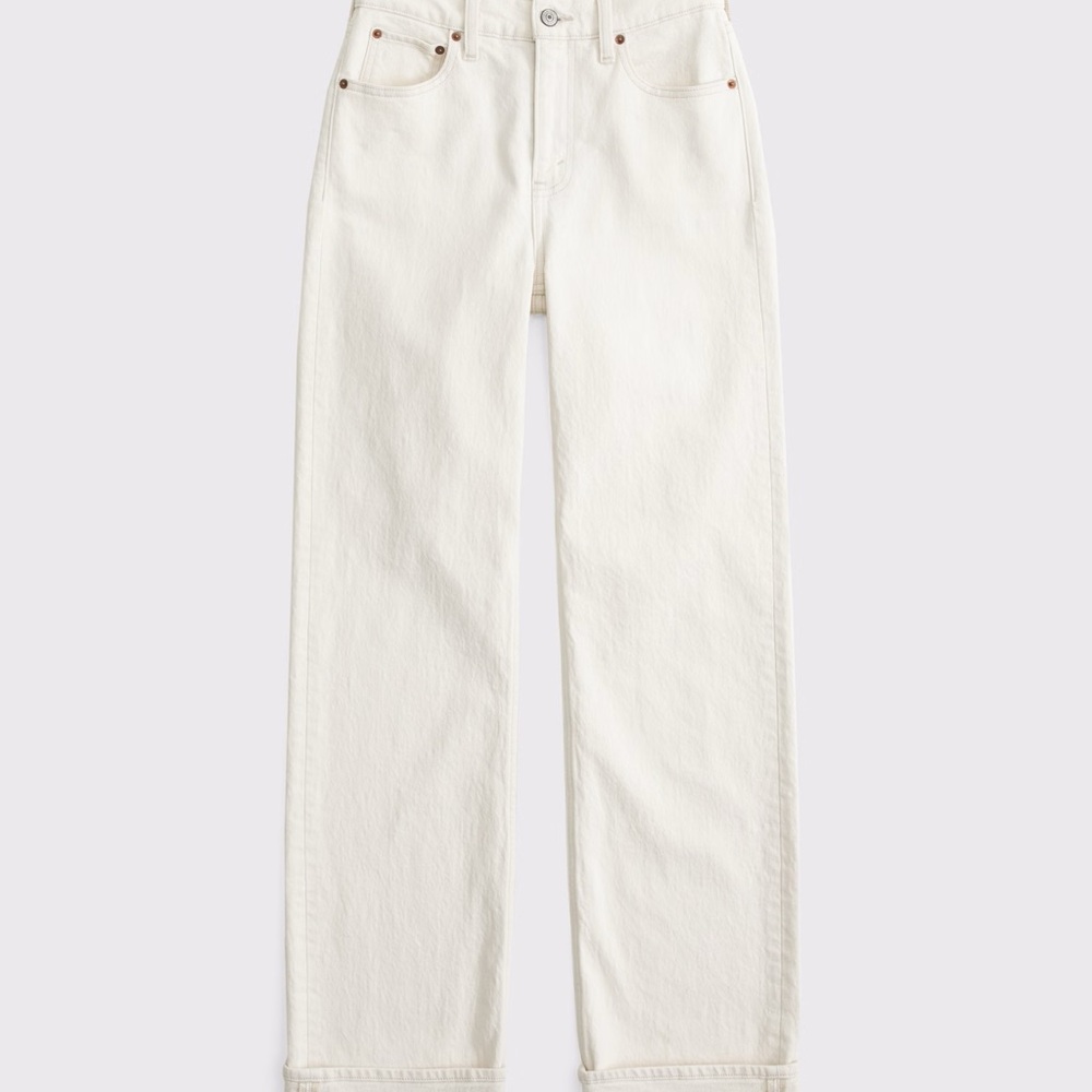 Abercrombie and Fitch Women’s Straight Leg High Rise Jeans